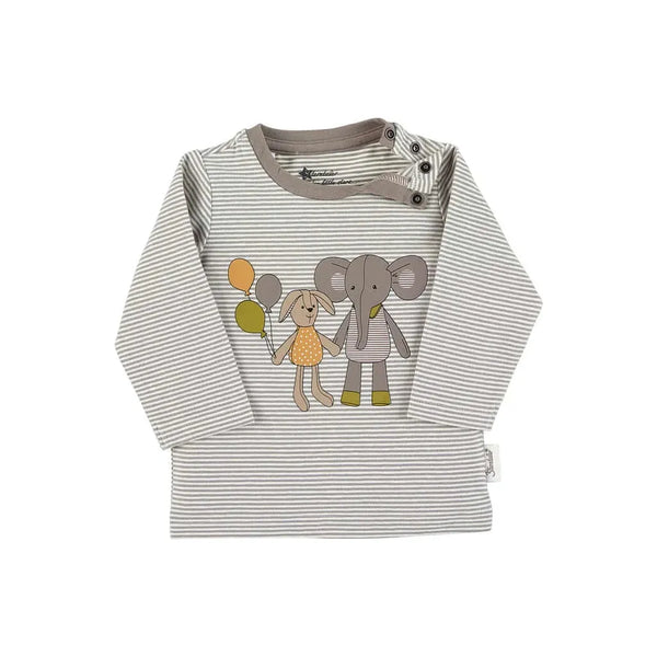 Baby-Set Langarm-Shirt u. Hose Design Elefant Eddy / Größe 62