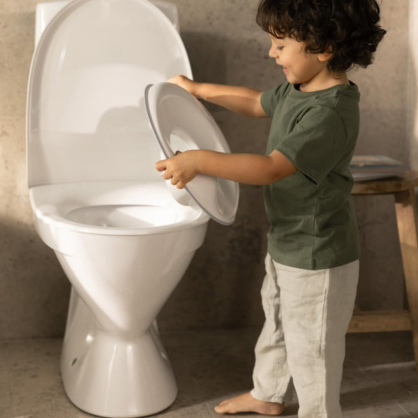BabyBjörn Toilettensitz, Weiß/Grau
