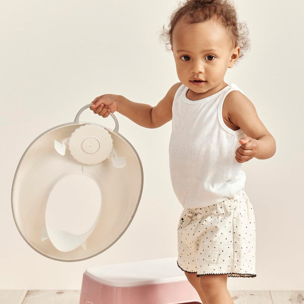 BabyBjörn Toilettensitz, Weiß/Grau