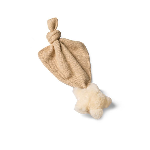 Baby Schmusetuch Stella aus Merinowolle und Lammfell