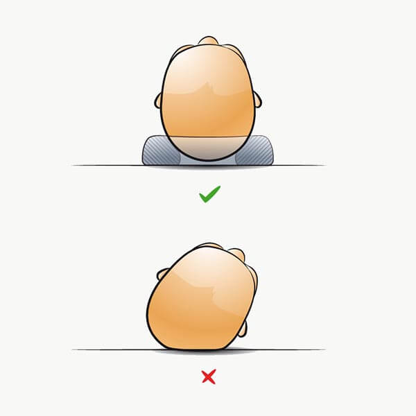 Babykissen gegen Kopfverformungen weiß – Medibino® Babykopfschutz