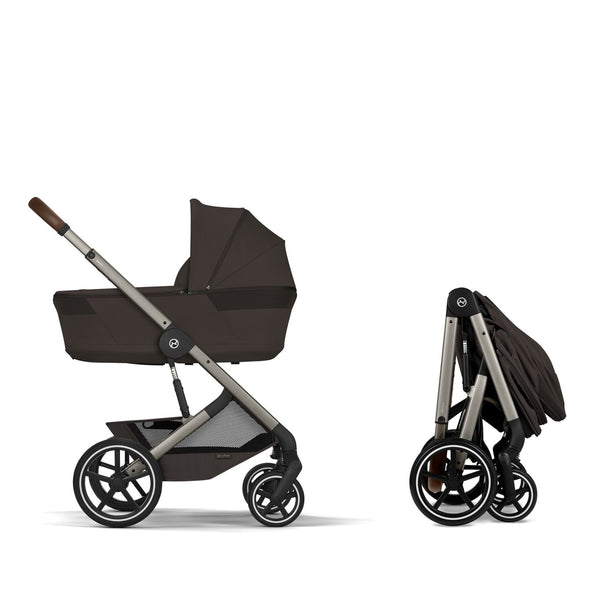 Cybex Balios S Lux mit Fold Cot Set Chocolate Brown