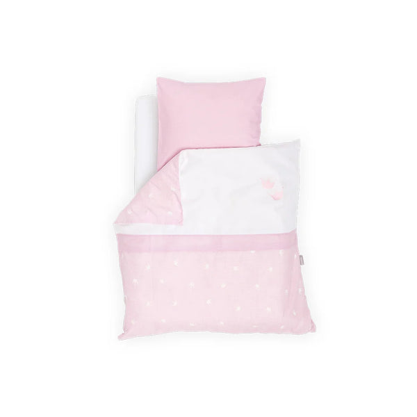 Träumeland Bettwäsche Krone rosa