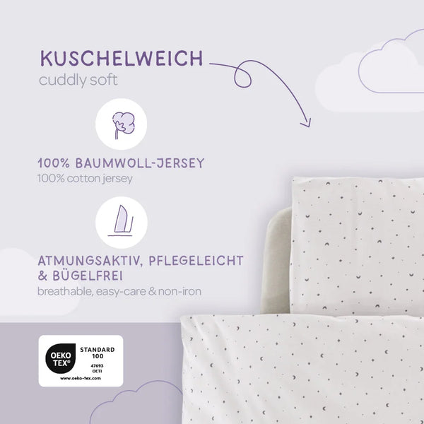 Träumeland Bettwäsche Moon Grau