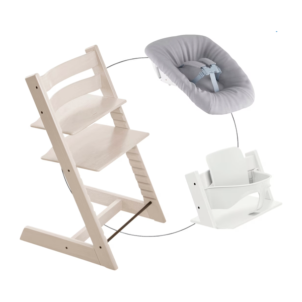 Stokke Tripp Trapp Whitewash Bundle