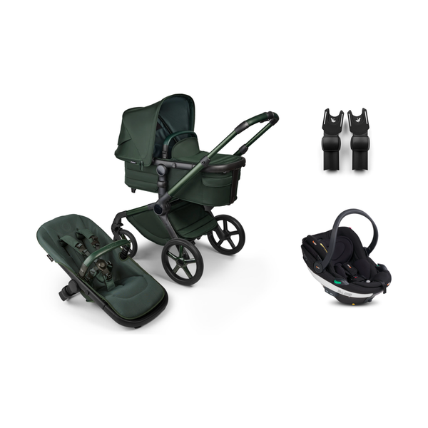 Bugaboo Fox 5 Gestell Noir Midnight Green Limited Edition 3in1 Set (BeSafe)