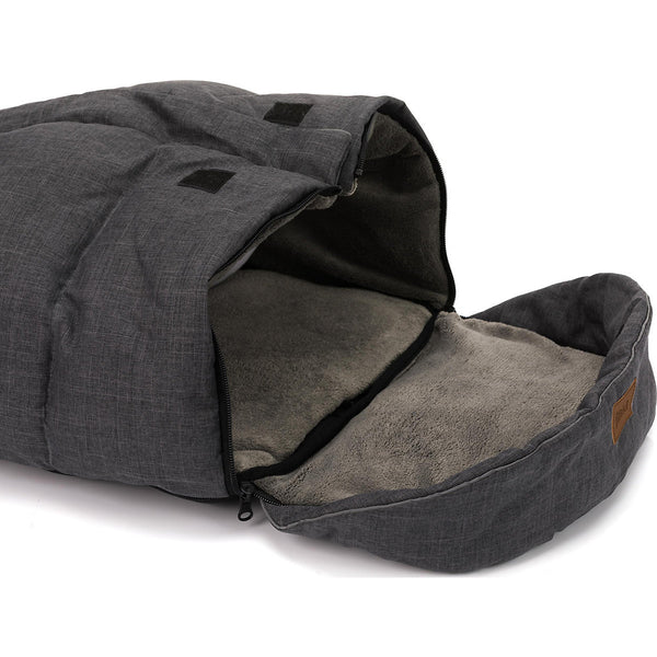 Fußsack KIBO in Dunkelgrau Melange