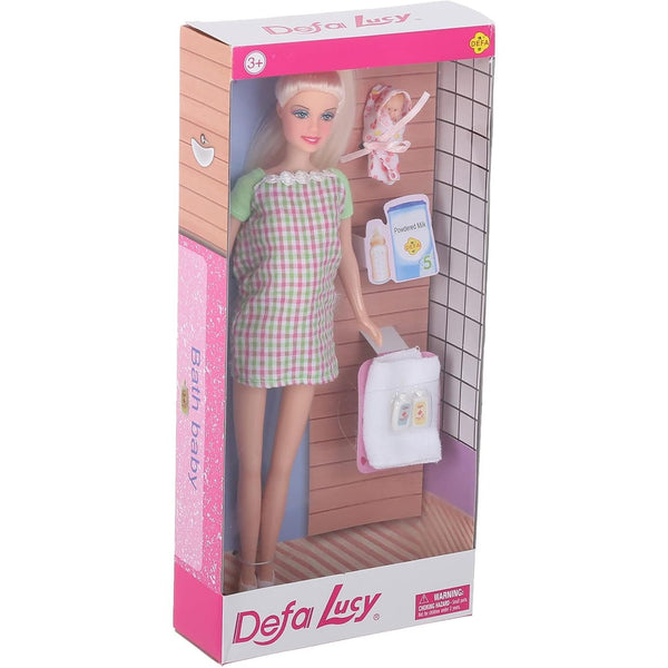 Defa Lucy Puppe mit Baby- und Badezubehör