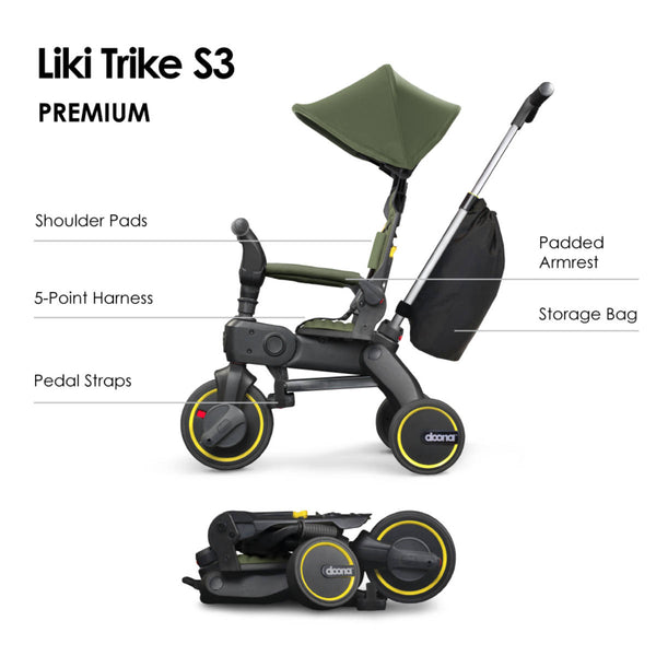 Doona Liki Trike S3 Dreirad Slate Green