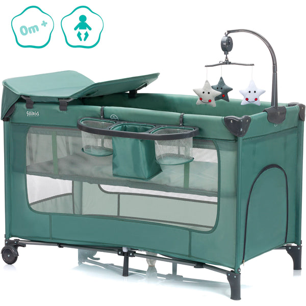 Fillikid Reisebett Capri Grün
