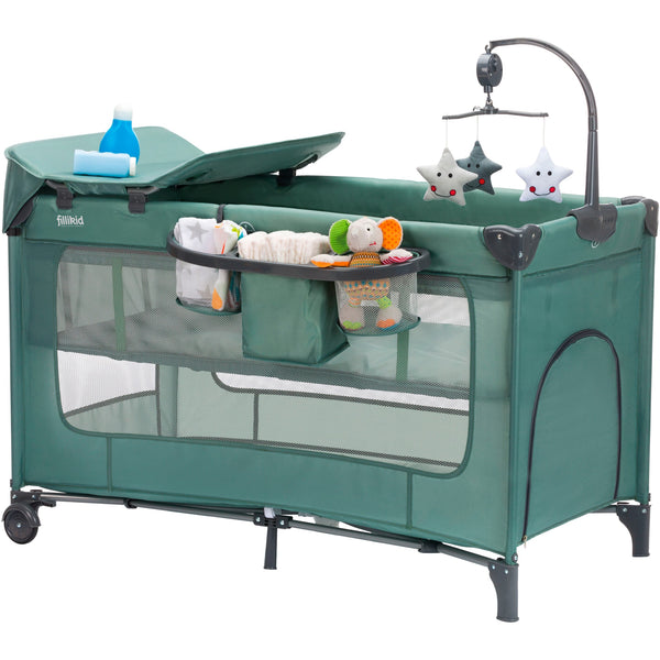 Fillikid Reisebett Capri Grün