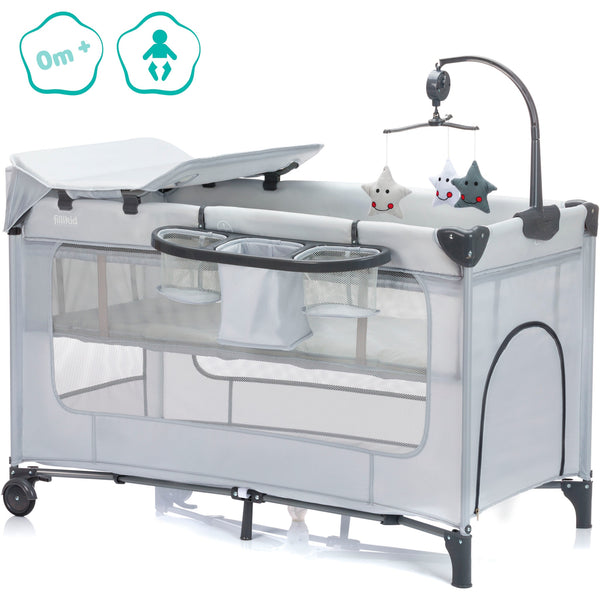 Fillikid Reisebett Capri Hellgrau