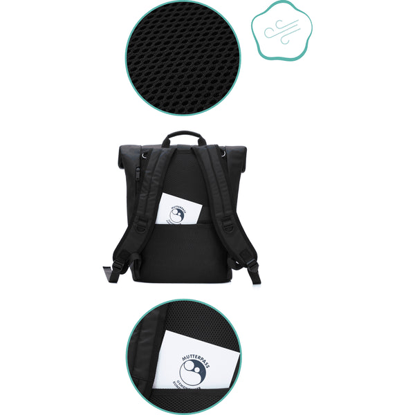 Fillikid Wickelrucksack Oslo Schwarz