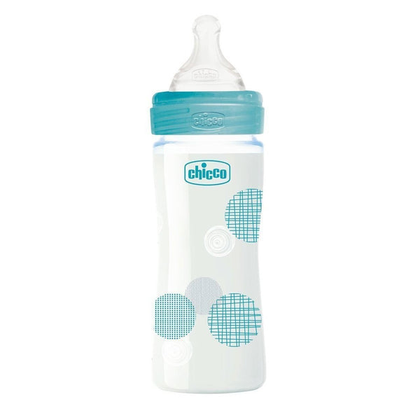 CHICCO WELL BEING 240ml BLUE 0m+