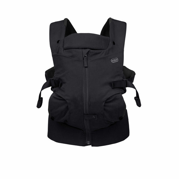 Voski Huddle – Babytrage mit Reißverschluss Black