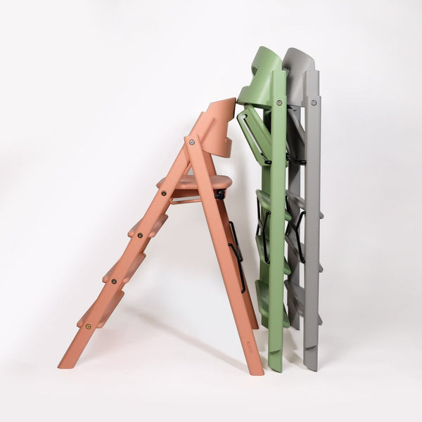 KAOS Klapp Hochstuhl aus Holz, klappbar Beach Pale Green
