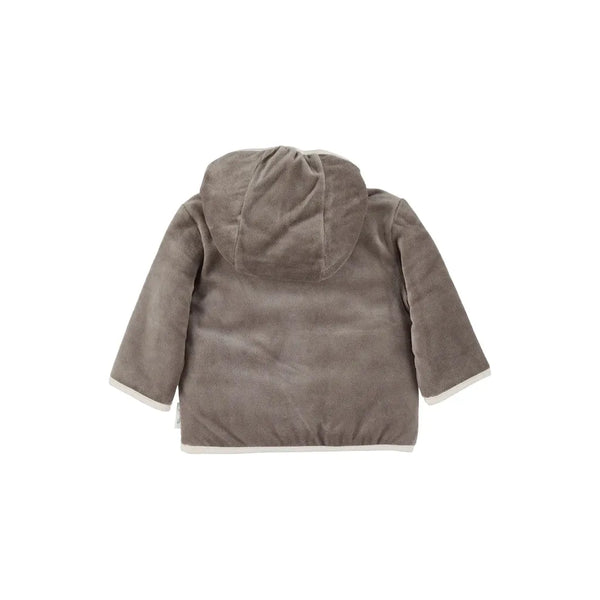 Kapuzen-Jacke aus Nicki, Motiv Elefant Eddy, Grau / Größe 56