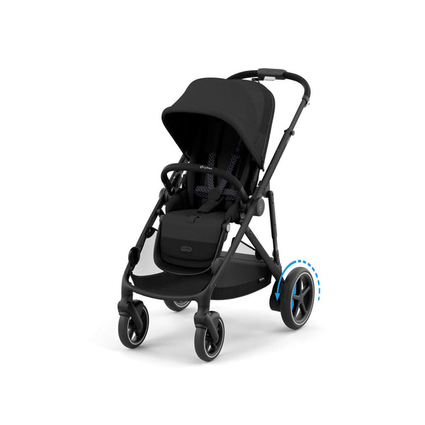 Cybex e-Gazelle S (Black Rahmen) Moon Black + Wanne gratis
