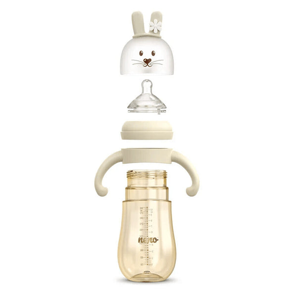 Neno Mio Trink- und Saugflasche, Creme, ab 6 Monaten, 300 ml