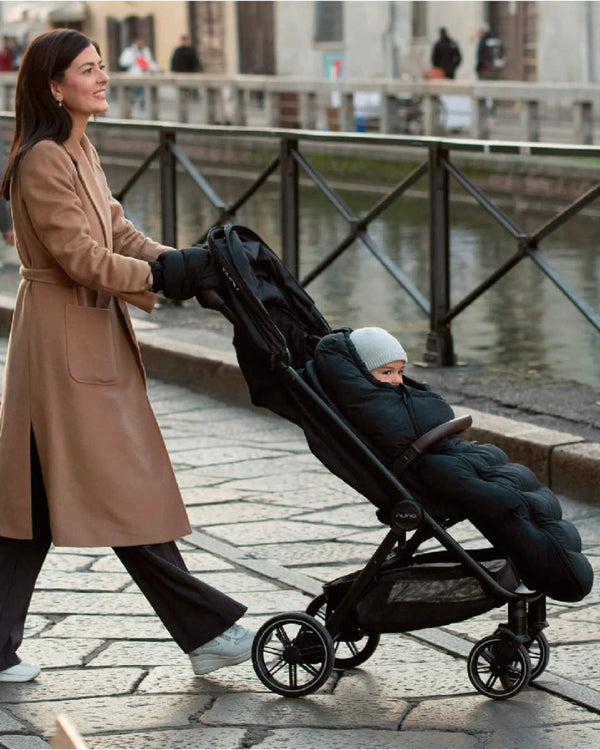 Nuna Winter-Zubehör aus Merinowolle (Fußsack & Handschuhe) Biscotti