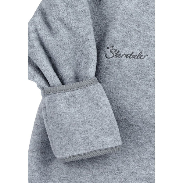 Overall aus Melangefleece Hellgrau / Größe 56