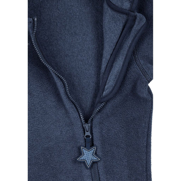 Overall aus Melangefleece Dunkelblau / Größe 62