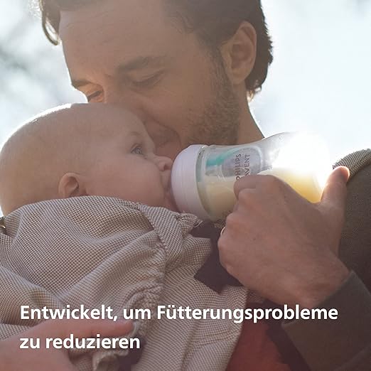 Philips Avent Natural Response Flasche mit AirFree Ventil 1m+260 ml Elefantenmotiv