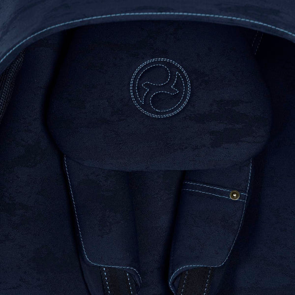 Cybex Mios Gestell (Matt Black) / Sitzbezug (Rebellious Luxury Denim Blue)