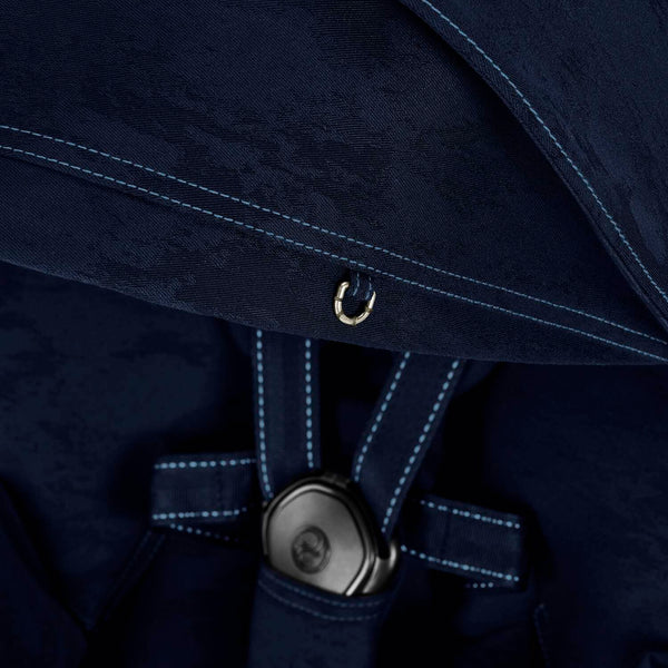 Cybex Mios Gestell (Matt Black) / Sitzbezug (Rebellious Luxury Denim Blue)