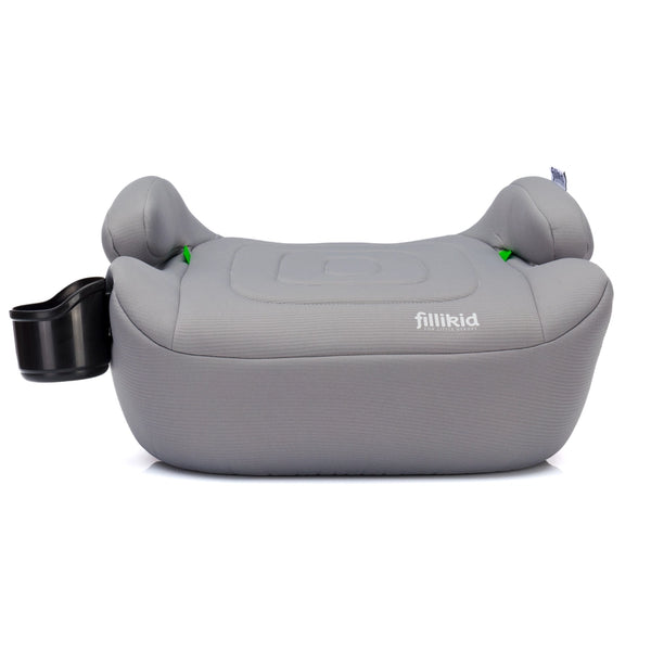 Fillikid Sitzerhöhung Flip Deluxe mit verlängerbarer Isofix i-size grau