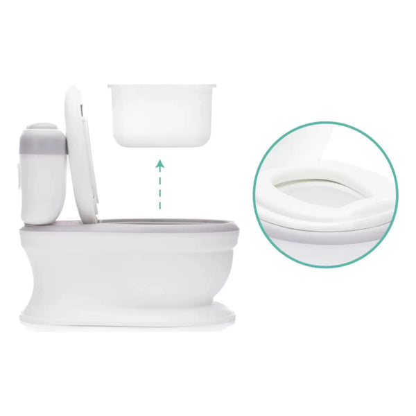 Fillikid Töpfchen Mini Toilette Marlin grau / weiß