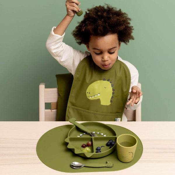 Trixie Silikon-Besteck-Set, 3er-Pack - Herr Dino