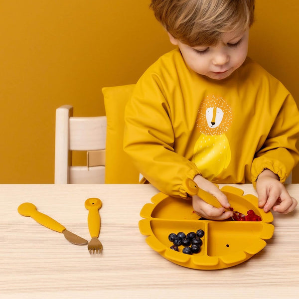 Trixie Silikon-Besteck-Set, 3er-Pack - Herr Löwe