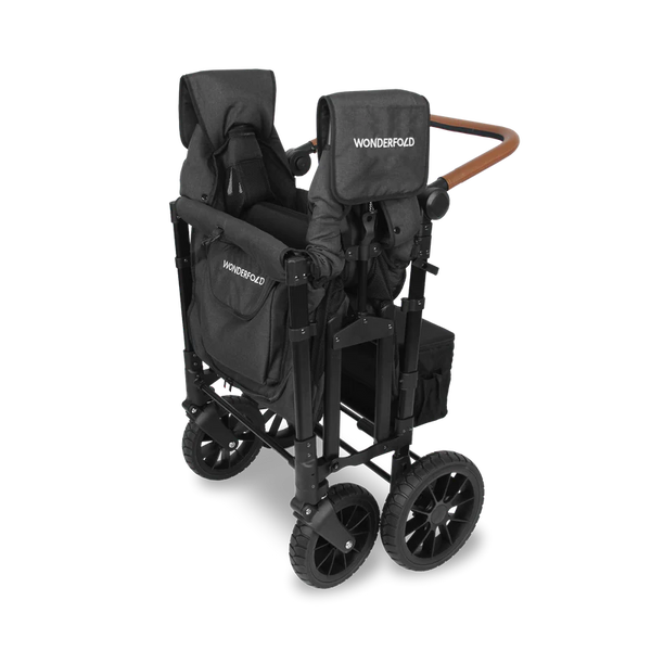 Wonderfold W4 Luxe Kinderwagen Black (4 Sitzer)