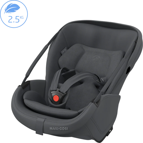 Maxi Cosi Coral Slide Pro i-Size Babyschale Moon Graphite + Family Fix Slide Tech Pro