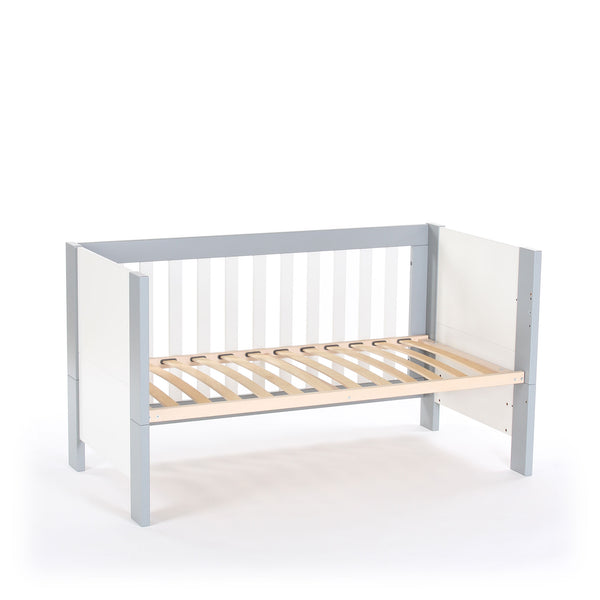 Babybay Kinder-, Baby- und Beistellbett All in One 70x140,hellgrau/ weiß lackiert + Matratze (Kopie)