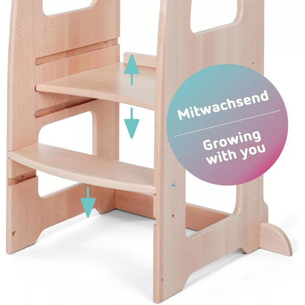 BabyBay Lernturm Natur lackiert