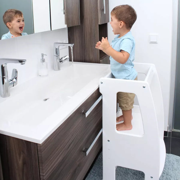 BabyBay Lernturm Natur lackiert