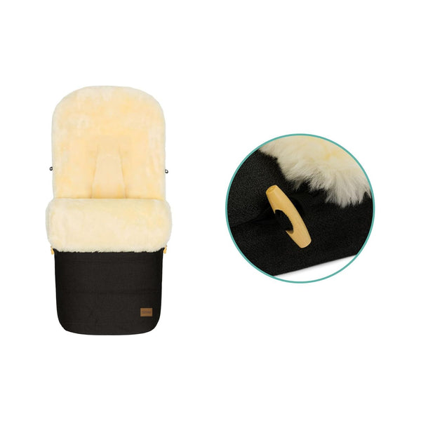 Fußsack Bernina Lammfell Style Ebenholz