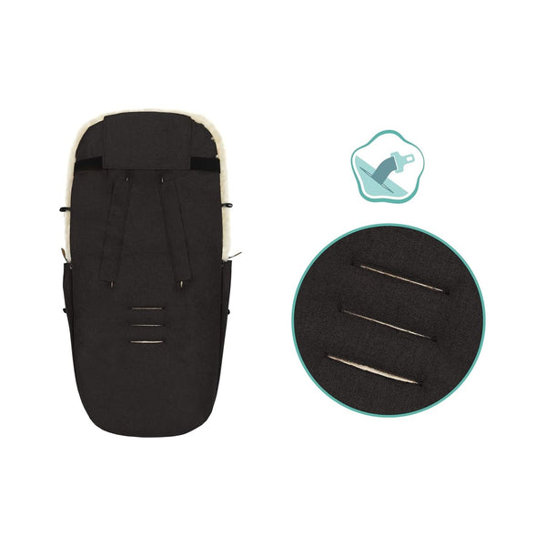 Fußsack Bernina Lammfell Style Ebenholz