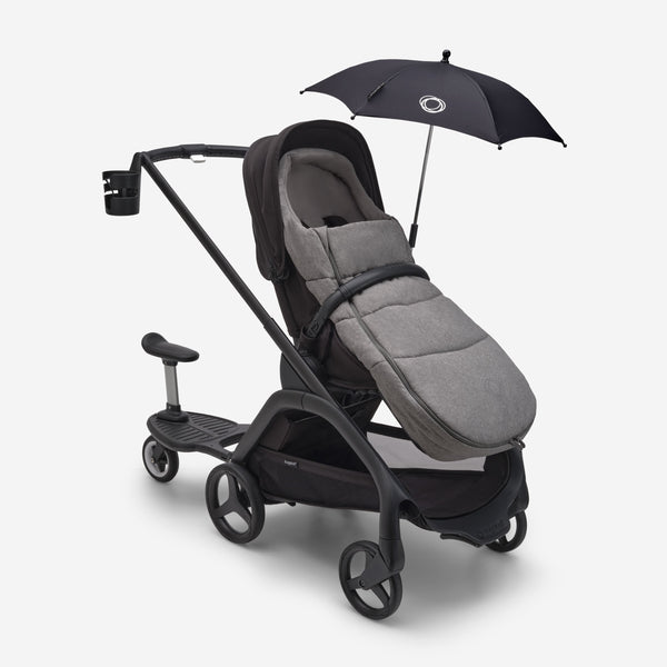 Bugaboo Dragonfly Black/Grau Meliert/Morning Red