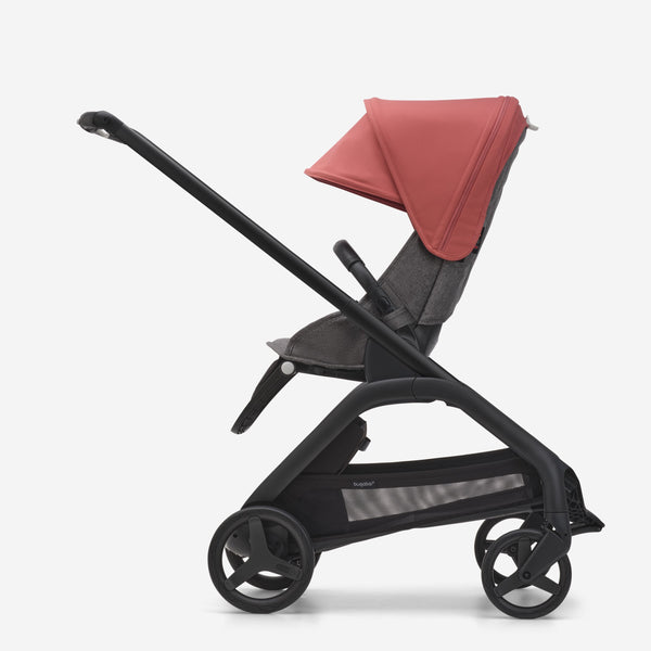 Bugaboo Dragonfly Black/Grau Meliert/Morning Red
