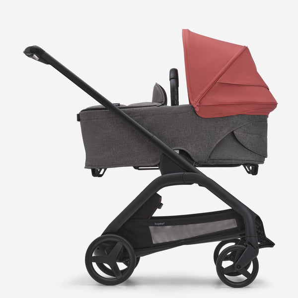 Bugaboo Dragonfly Black/Grau Meliert/Morning Red