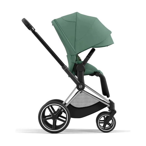 Cybex e-Priam Set Gestell (Chrome Brown) /Stoff (Leaf Green)
