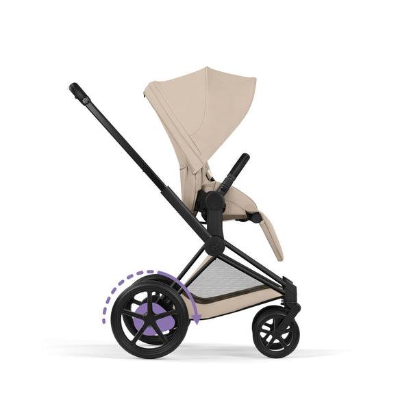 Cybex E-Priam 5.0 Comfort Black / Cozy Beige