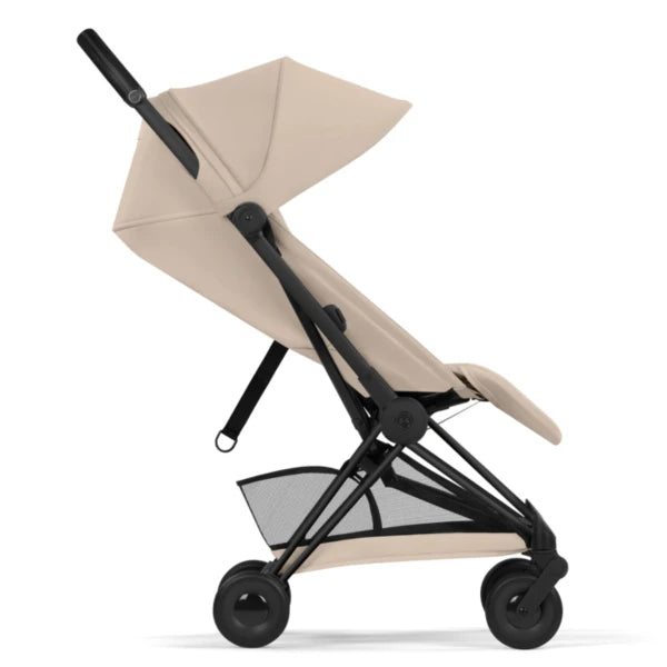 Cybex Coya mit faltbarer Babywanne - Matt Black / Cosy Beige