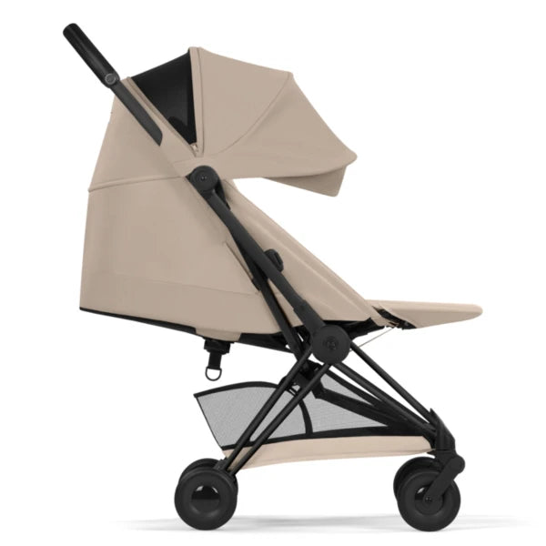 Cybex Coya mit faltbarer Babywanne - Matt Black / Cosy Beige