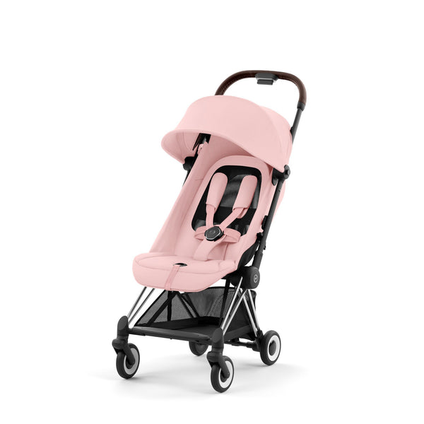 Cybex Coya Peach Pink Gestell Chrome