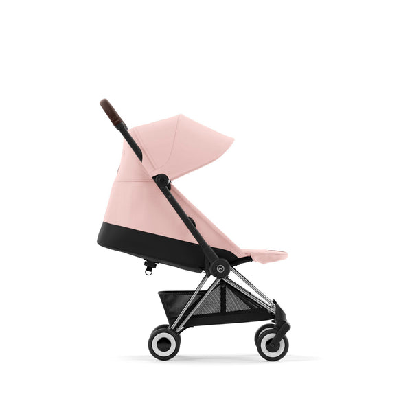 Cybex Coya Peach Pink Gestell Chrome