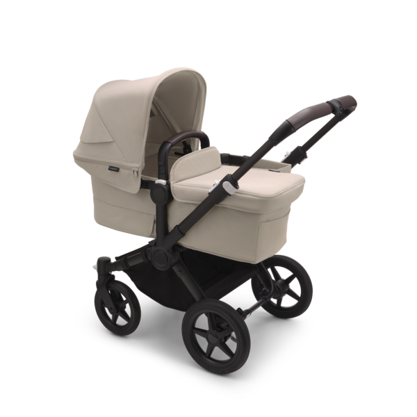 Bugaboo Donkey 5 Twin Gestell (Black) / Stoff (Desert Taupe) / Dach (Desert Taupe) All-in-One Set